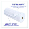 Microfiber Towel Roll, 11.5 x 11.5, Blue, 50 Sheets/Roll