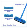 Window Cleaner Set, With Washing Pads, 11", 49" Plastic Handle, Blue