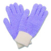 Four-Piece Dusting Set, Extendable Duster, Flexible Wand, 2 Gloves, Purple