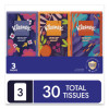 On The Go Packs Facial Tissues, 3-Ply, White, 10 Sheets/Pouch, 3 Pouches/Pack, 36 Packs/Carton