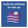 On The Go Packs Facial Tissues, 3-Ply, White, 10 Sheets/Pouch, 3 Pouches/Pack, 36 Packs/Carton