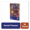 On The Go Packs Facial Tissues, 3-Ply, White, 10 Sheets/Pouch, 3 Pouches/Pack, 36 Packs/Carton