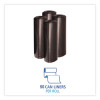 Reprocessed Resin Can Liners, 60 Gal, 1.2 Mil, 38 x 58, Black, 50 Bags/Carton