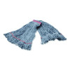 Medium Blue Looped-End Mop, Cotton, 43 x 6 x 3, Red