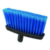 Duo-Sweep Flagged Light Industrial Broom Head, 12" Length, Blue/Black