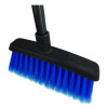 Duo-Sweep Flagged Light Industrial Broom Head, 12" Length, Blue/Black