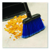 Duo-Sweep Flagged Light Industrial Broom Head, 12" Length, Blue/Black