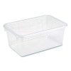 Cubby Bin, 1.8 Gal, 7.8" x 12.09" x 5.18", Translucent, 5/Pack