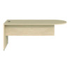Alera Seville Series D-Top Peninsula With Modesty Panel, 30w x 72d, Maple