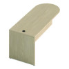 Alera Seville Series D-Top Peninsula With Modesty Panel, 30w x 72d, Maple