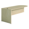 Alera Seville Series D-Top Peninsula With Modesty Panel, 30w x 72d, Maple