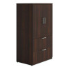 Alera Seville Series Lateral File Storage Cabinet, 2-Shelf Enclosed Storage/2 File Drawers, 35.43" x 23.62" x 64.37",Mahogany
