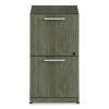 Alera Seville Series Modular File/File Pedestal, 2 Drawers, Legal/Letter-Size, 15.35" x 17.64" x 28", Walnut