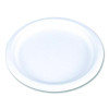 Champware Molded Fiber Tableware, Molded Fiber Plate, 10" Dia, White, 125 Plates/Sleeve, 4 Sleeves/Carton