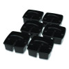 Small Caddy, 9.25 x 9.25 x 12, Black, 6/Pack