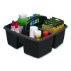 Small Caddy, 9.25 x 9.25 x 12, Black, 6/Pack