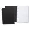 Wirebound Soft-Cover Business-Meeting Journal, Meeting-Minutes/Notes Format, Black Cover, (80) 9.5 x 6.5 Sheets