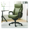Arcadian Bonded Leather Executive Chair, Supports Up To 275 Lb, 19" x 22" Seat Height, Olive Back/Seat, Gray/Black Base