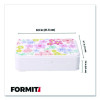 Pencil Case, Floral Pattern, 2 Compartments, 5" x 8.75" x 2.75", Pink/Yellow/Green