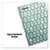 Notebook, Triangle Pattern, 1-Subject, Wide/Legal Rule, Blue/Yellow/Light Blue, (70) 8.75 x 6 Sheets