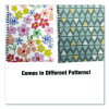 Notebook, Floral Design, 1-Subject, Wide/Legal Rule, Pink/Yellow/Green, (70) 8.75 x 6 Sheets