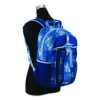Bijoux Deluxe Backpack And Lunch Bag Bundle, Backpack: 13.5" x 7" x 18.5", Lunch Bag: 7.5" x 4.25" x 9", Light Blue Galaxy