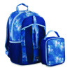 Bijoux Deluxe Backpack And Lunch Bag Bundle, Backpack: 13.5" x 7" x 18.5", Lunch Bag: 7.5" x 4.25" x 9", Light Blue Galaxy