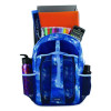 Bijoux Deluxe Backpack And Lunch Bag Bundle, Backpack: 13.5" x 7" x 18.5", Lunch Bag: 7.5" x 4.25" x 9", Light Blue Galaxy