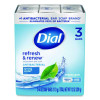 Refresh And Renew Antibacterial Deodorant Bar Soap, Spring Water Scent, 4 Oz, 3 Bars/Pack, 4 Packs/Carton