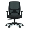 Protask Executive Task Chair, Supports Up To 275 Lb, 19.06" To 22.44" Seat Height, Black Seat/Back, Black Base