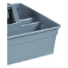 Maxirough Maid Caddies, Two Compartments, 12 x 7, Gray