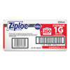 Double Zipper Storage Bags, Triple System Seal, Gallon, 10.56" x 10.75", Clear, 250/Box