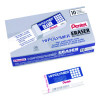 Hi-Polymer Eraser, For Pencil Marks, Rectangular Block, White, 10/Box