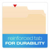 Manila Fastener Folders, 2/5-Cut Tab: Right Of Center, Expands 0.75", 2 Fasteners, Letter Size, Manila, 50/Box