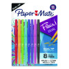 Flair Dual Porous Point Pen, Stick, Medium 0.7 Mm Bullet, Pressure-Sensitive Brush, Assorted Ink And Barrel Colors, 8/Pack