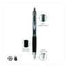 Signo 207 Gel Pen, Retractable, Fine 0.5 Mm, Black Ink, Smoke/Black Barrel, 5/Pack