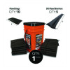 Outdoor Grab And Go Bucket Kit, (1) Bucket, (10) Flood Bags, (5) Flood Barriers