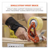 Proflex 4000 Single Strap Wrist Support, X-Large, Fits Left-Hand, Black