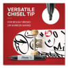 Chisel Tip Permanent Marker, Broad Chisel Tip, Black, 36/Pack