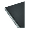 Wirebound Soft-Cover Business-Meeting Journal, Meeting-Minutes/Notes Format, Black Cover, (80) 11 x 8.5 Sheets