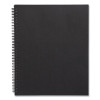 Wirebound Soft-Cover Business-Meeting Journal, Meeting-Minutes/Notes Format, Black Cover, (80) 11 x 8.5 Sheets