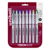 Vision Elite Rollerball Pen, Stick, Bold 0.8 Mm, Assorted Ink And Barrel Colors, 8/Pack