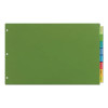 Insertable Big Tab Plastic Dividers, 8-Tab, 11 x 17, Assorted Colors, 1 Set