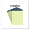 Notepads, Narrow Rule, (50) Canary Yellow 8.5 x 11 Sheets, 12/Pack