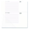 Workstyle Monthly Desk Pad Calendar, 21.75 x 17, White Sheets, Teal Headband/Clear Corners, 12-Month (Jan-Dec): 2026