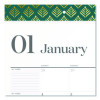 Workstyle Monthly Desk Pad Calendar, 21.75 x 17, White Sheets, Teal Headband/Clear Corners, 12-Month (Jan-Dec): 2026