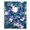 Weekly/Monthly Calista Floral Planners, 11 x 8.5, Floral Artwork, Blue/Purple/Green Cover, 13 Month: Jan 2026 To Jan 2027