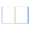 Weekly/Monthly Calista Floral Planners, 11 x 8.5, Floral Artwork, Blue/Purple/Green Cover, 13 Month: Jan 2026 To Jan 2027