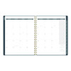 Hera Weekly Monthly Planner, Wavy Lines, 11 x 8.5, Black/Gold Cover, 12-Month (Jan To Dec): 2026