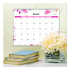 Lindley Monthly Wall Calendar, Floral Artwork, 15 x 12, White/Pink/Red Sheets, 12-Month (Jan To Dec): 2026